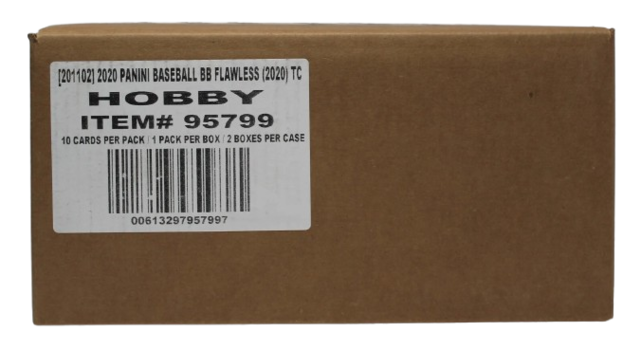 2020 PANINI FLAWLESS BASEBALL HOBBY 2 BOX CASE