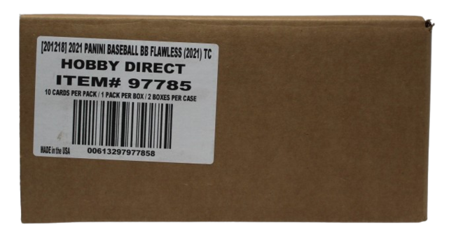 2021 PANINI FLAWLESS BASEBALL HOBBY 2 BOX CASE
