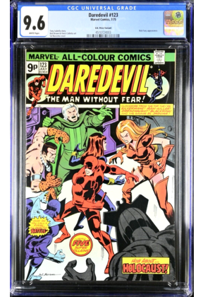 DAREDEVIL #123 CGC 9.6 W HIGHEST & ONLY UK VARIANT! #4510724003