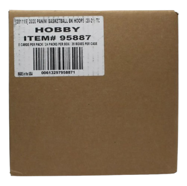 2020/21 PANINI NBA HOOPS BASKETBALL Hobby 20 BOX CASE