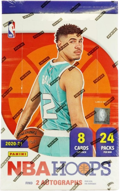 2020/21 PANINI NBA HOOPS BASKETBALL Hobby 20 BOX CASE