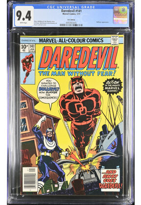 DAREDEVIL #141 CGC 9.4 UK PRICE VARIANT HIGHEST GRADED 1 OF 2 9.4's #449390305
