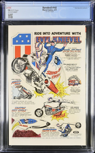 DAREDEVIL #142 CGC 9.8W SINGLE HIGHEST GRADED UK VARIANT! #4510724007