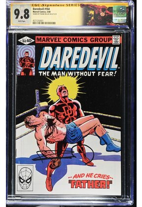 DAREDEVIL #164 CGC 9.8 SS FRANK MILLER SIGNED CGC #4571250001