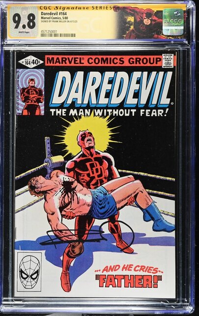 DAREDEVIL #164 CGC 9.8 SS FRANK MILLER SIGNED CGC #4571250001