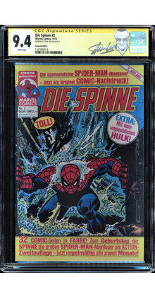 DIE SPIMME #2 CGC 9.4 GERMAN EDITION SPIDERMAN SS STAN LEE SIGNED #1227609019