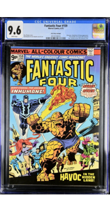 FANTASTIC FOUR #159 CGC 9.6 WHITE SINGLE HIGHEST UK VARIANT CCG #4510724010