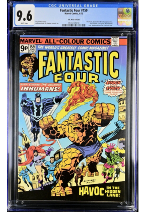 FANTASTIC FOUR #159 CGC 9.6 WHITE SINGLE HIGHEST UK VARIANT CCG #4510724010