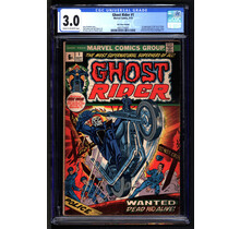 GHOST RIDER # 1 CGC 3.0 1ST APP OF SON OF SATAN RARE UK PRICE VARIANT 4421714001