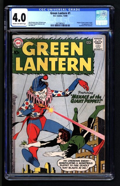 GREEN LANTERN #1 CGC 4.0 GREEN LANTERN'S ORIGIN RETOLD CGC #3977965021
