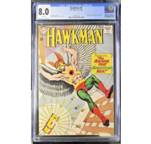 HAWKMAN #4 CGC 8.0 WJITE PAGES ORIGIN AND 1ST APP OF ZATANNA CGC #4500807010
