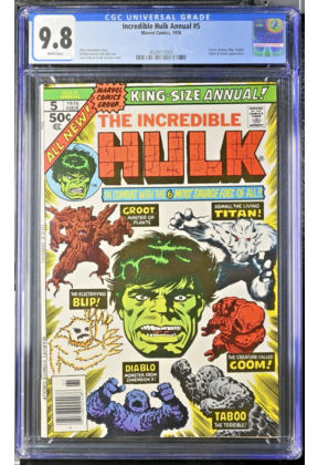 Incredible Hulk Annual #5 CGC 9.8 White Pages #4529117003