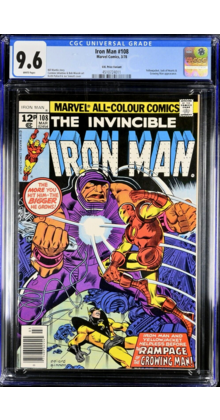 IRON MAN #108 CGC 9.6 WHITE PAGES, THE ONLY GRADED UK PRICE VARIANT! #4510724011