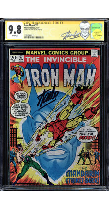 IRON MAN #57 CGC 9.8 W SS CHECK OUT THIS SIGNATURE & COVER !! #1191296017