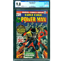 POWER MAN #17 CGC 9.8 WHITE PAGES 1ST ISSUE! CGC#1497126022