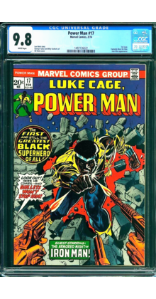 POWER MAN #17 CGC 9.8 WHITE PAGES 1ST ISSUE! CGC#1497126022
