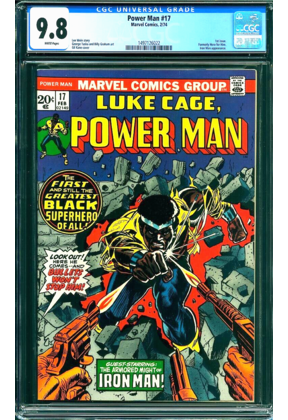 POWER MAN #17 CGC 9.8 WHITE PAGES 1ST ISSUE! CGC#1497126022