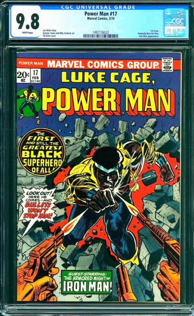 POWER MAN #17 CGC 9.8 WHITE PAGES 1ST ISSUE! CGC#1497126022