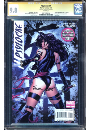Psylocke #1 CGC 9.8 White RARE HTF SS 1st Printing CGC #1315190014