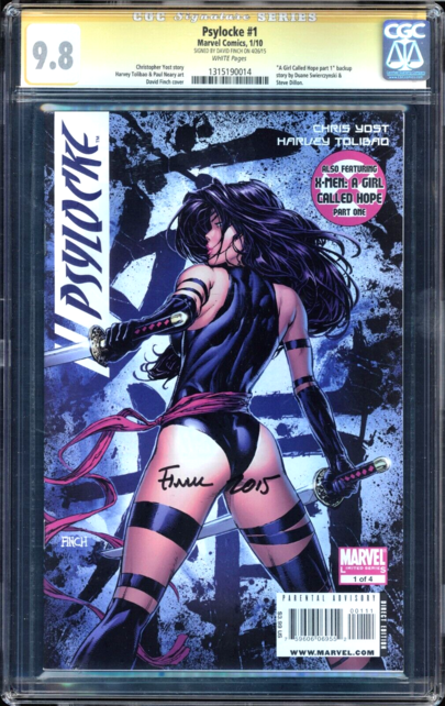 Psylocke #1 CGC 9.8 White RARE HTF SS 1st Printing CGC #1315190014