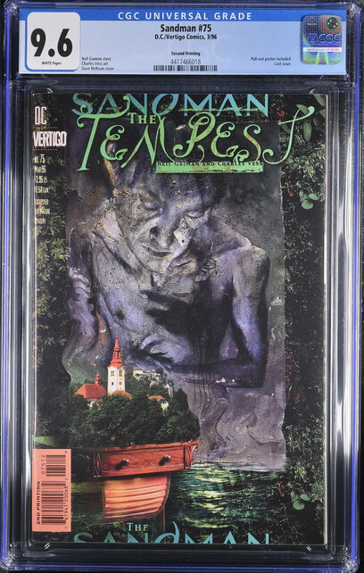 SANDMAN #75 CGC 9.6 WHITE 2ND PRINTING CGC #4417466018