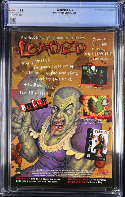 SANDMAN #75 CGC 9.6 WHITE 2ND PRINTING CGC #4417466018