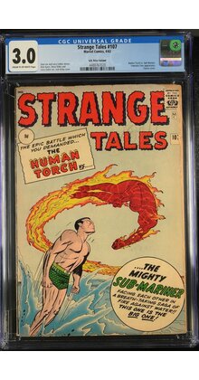 STRANGE TALES #107 CGC 3.0 RARE UK PRICE VARIANT ONLY 8 GRADED CGC #4488767020