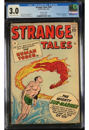 STRANGE TALES #107 CGC 3.0 RARE UK PRICE VARIANT ONLY 8 GRADED CGC #4488767020
