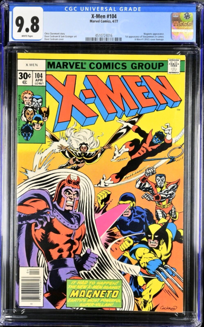 X-MEN #104 CGC 9.8 WHITE PAGES CGC #4510724016