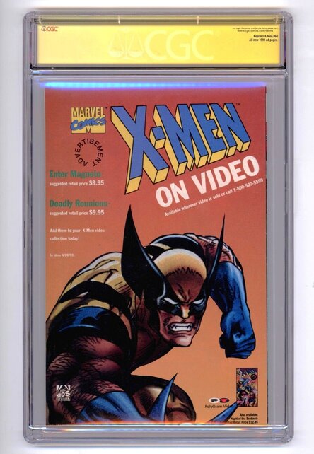 X-MEN #60 1993 REPRINT CGC 9.6 WHITE PAGES SS STAN LEE CGC #1593222004