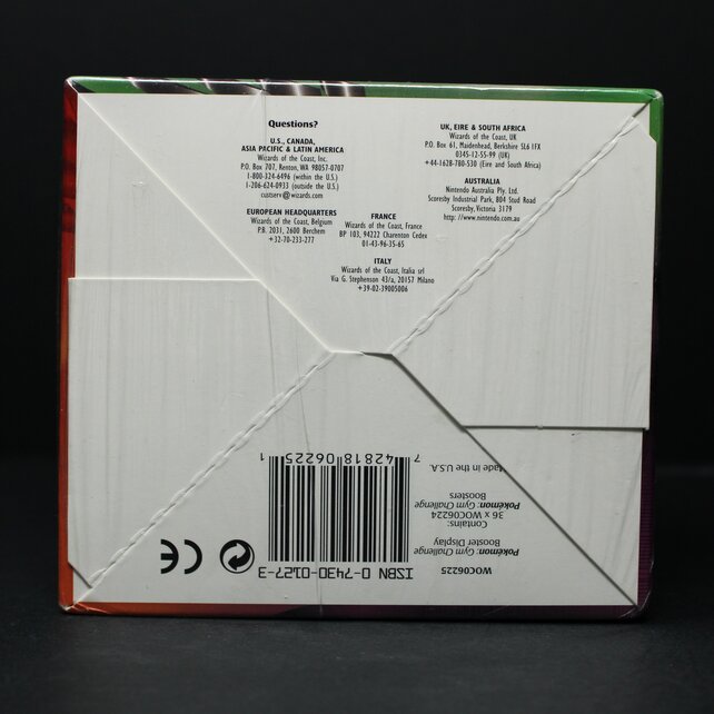 POKEMON GYM CHALLENGE 1st Edition BOOSTER BOX