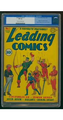 LEADING COMICS #1 CGC 8.0 1ST GREEN ARROW COVER !! 2nd EVER APP !! #0056461017