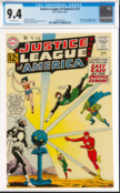 JUSTICE LEAGUE OF AMERICA #2 CGC 9.4 ONLY TWO 9.4'S EXIST !! #4048249016
