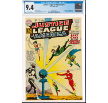 JUSTICE LEAGUE OF AMERICA #2 CGC 9.4 ONLY TWO 9.4'S EXIST !! #4048249016