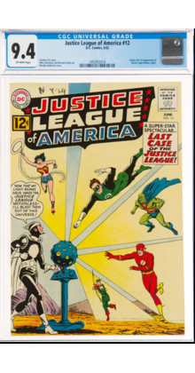 JUSTICE LEAGUE OF AMERICA #2 CGC 9.4 ONLY TWO 9.4'S EXIST !! #4048249016