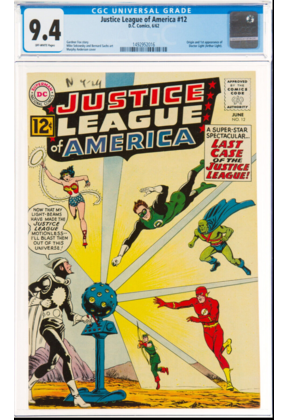 JUSTICE LEAGUE OF AMERICA #2 CGC 9.4 ONLY TWO 9.4'S EXIST !! #4048249016
