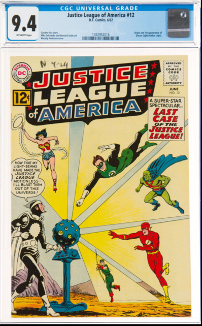 JUSTICE LEAGUE OF AMERICA #2 CGC 9.4 ONLY TWO 9.4'S EXIST !! #4048249016