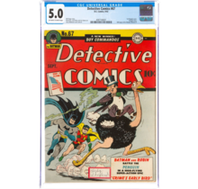 DETECTIVE COMICS #67 CGC 5.0 1ST PENQUIN COVER AD/ WONDER WOMAN #1  4087108001