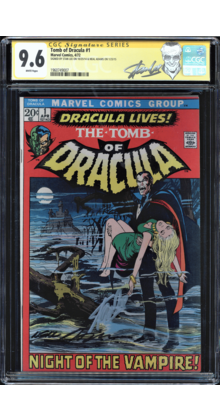 TOMB OF DRACULA #1 CGC 9.6 SS SIGNED 2X's STAN LEE AND NEAL ADAMS CGC #1960749007