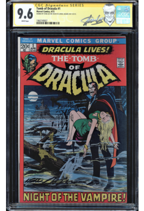 TOMB OF DRACULA #1 CGC 9.6 SS SIGNED 2X's STAN LEE AND NEAL ADAMS CGC #1960749007