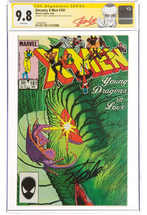 UNCANNY X-MEN #181 CGC 9.8 WHITE SS 2X's STAN LEE, CHRIS CLAREMONT #1434000022