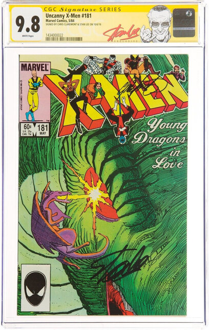UNCANNY X-MEN #181 CGC 9.8 WHITE SS 2X's STAN LEE, CHRIS CLAREMONT #1434000022