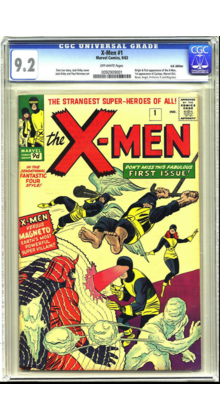 X-MEN #1 CGC 9.2 OW UK VARIANT RARE SINGLE HIGHEST GRADED CGC #0092909001
