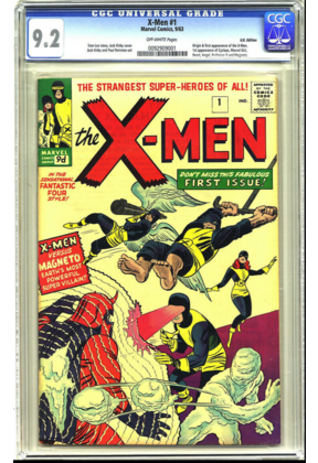 X-MEN #1 CGC 9.2 OW UK VARIANT RARE SINGLE HIGHEST GRADED CGC #0092909001