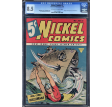 NICKEL COMICS #1 CGC 8.5 OWW ORIGIN AND 1ST APP BULLETMAN CGC #0781157005