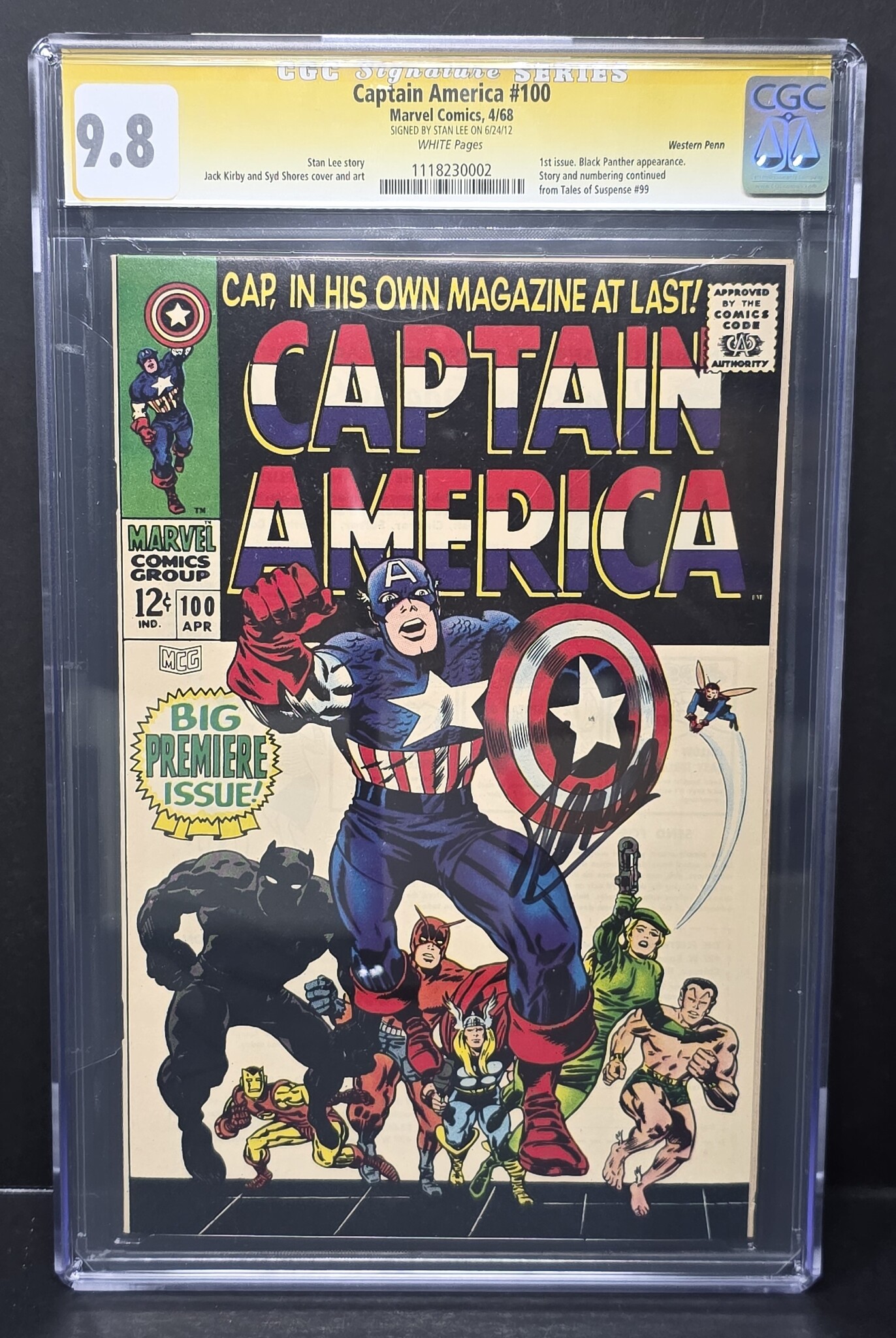 Captain America #100 SS CGC 9.8 #1118230002