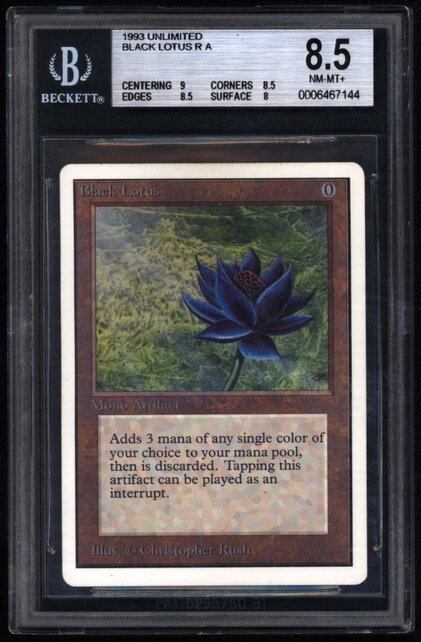 MTG BLACK LOTUS Unlimited ~  BGS 8.5