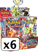 SV03 SCARLET AND VIOLET  OBSIDIAN FLAMES (6) BOOSTER BOX CASE (2023)
