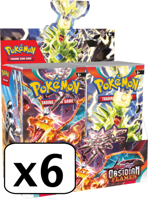 SV03 SCARLET AND VIOLET  OBSIDIAN FLAMES (6) BOOSTER BOX CASE (2023)
