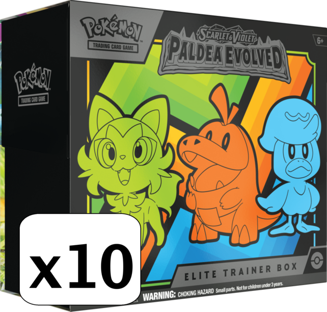 SV02 SCARLET AND VIOLET PALDEA EVOLVED ELITE TRAINER BOX ETB CASE (2023)